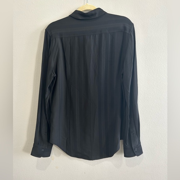 Equipment Black Stripe Slim Fit Blouse - Picture 5 of 5